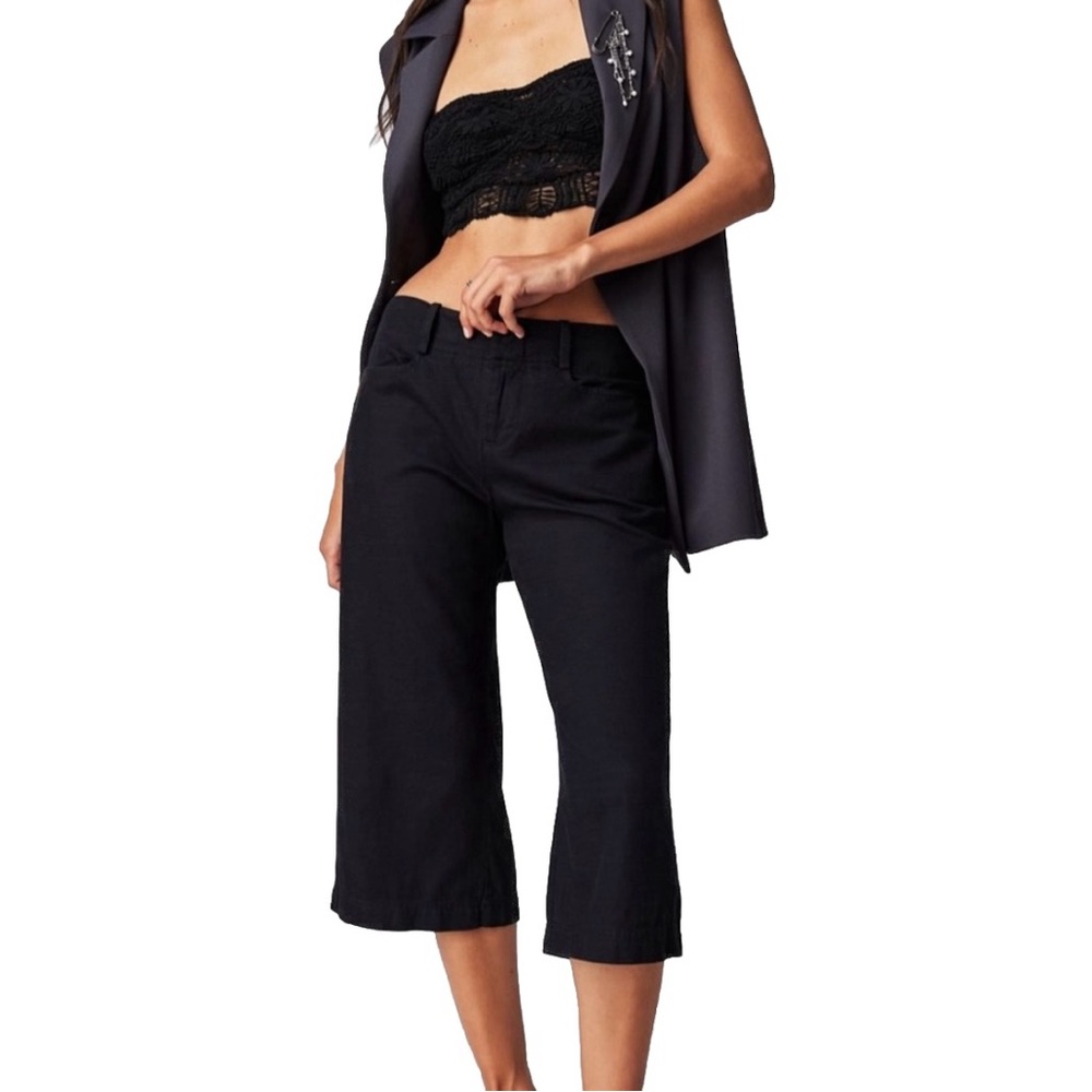 Free People Harley Capri Pants Women’s Black Size 6